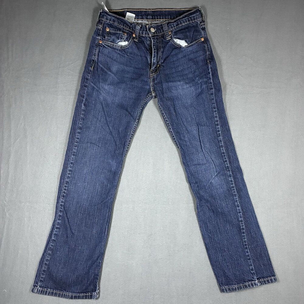 Vintage Levis 527 Jeans Mens 29x30 Blue Dark Wash Denim Boot Cut Cowboy Y2K